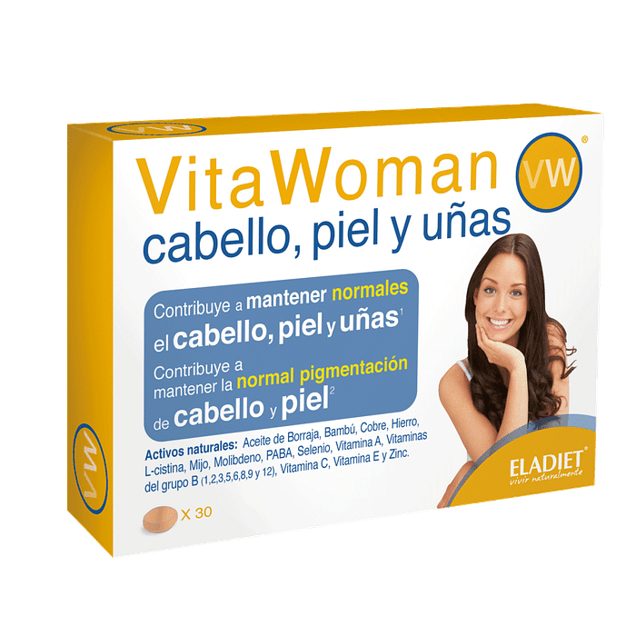 VitaWoman Cabelo, Pele e Unhas com vitaminas e minerais