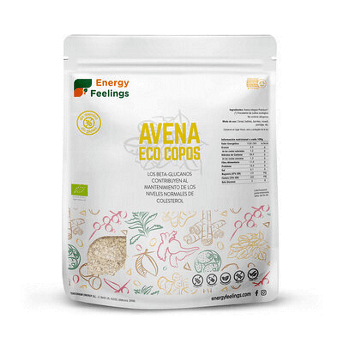 Flocos de Aveia Sem Glúten/Avenina, biológico, vegan