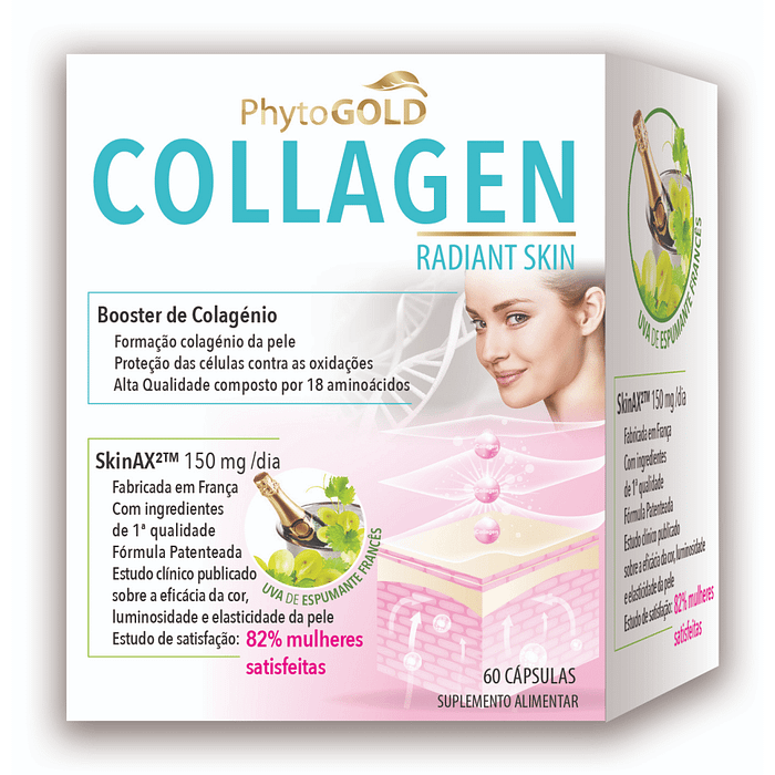 Collagen Radiant Skin, suplemento alimentar para formação de colagénio da pele