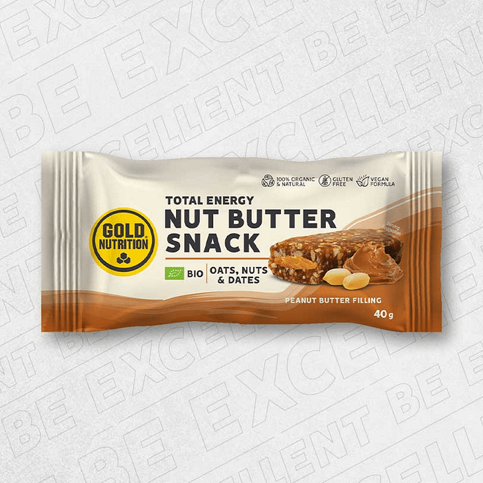 Nut Butter Snack Manteiga Amendoim, com ingredientes biológicos, sem glúten e adequado a vegans