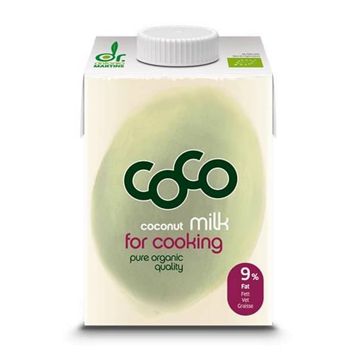 Leite de Coco para Cozinhar, com ingredientes biológicos