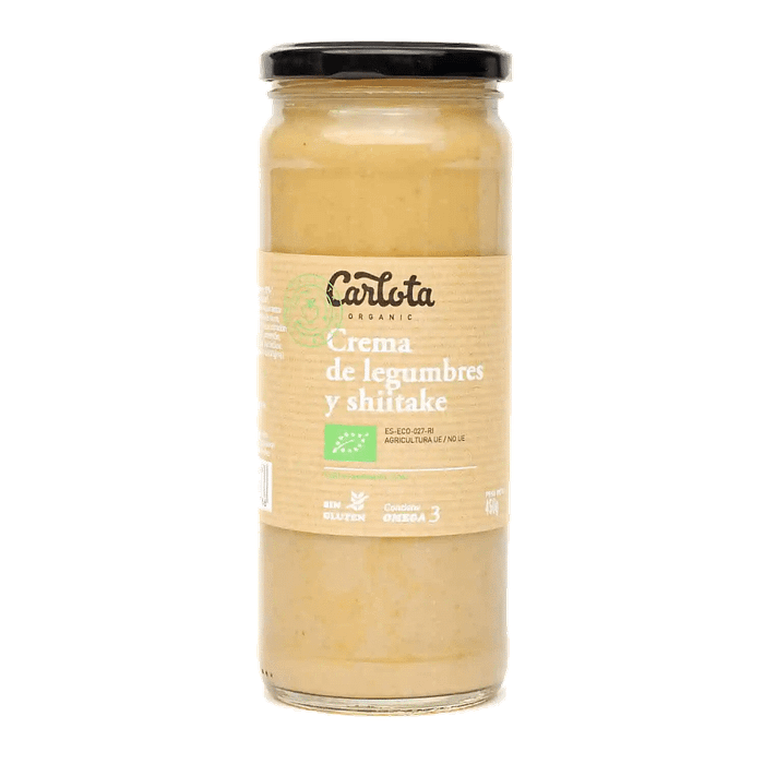 Sopa de Legumes com Cogumelos Shitake, biológico, sem glúten, vegan