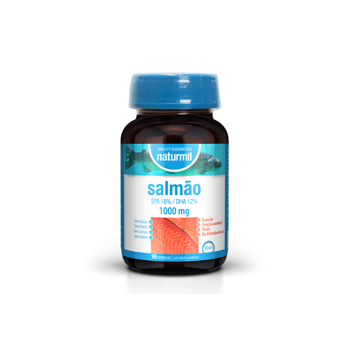 Salmão 1000 mg Suplemento Alimentar Naturmil Ácidos Gordos Salmão 1000 mg Suplemento Alimentar Naturmil Ácidos Gordos