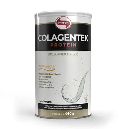 Colagentek Protein Body Balance Neutro Vitafor Suplemento Pele Cabelo Unhas Massa Muscular Articulações