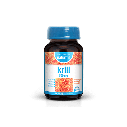 Krill 500 mg Suplemento Alimentar Naturmil Antioxidantes Ácidos Gordos