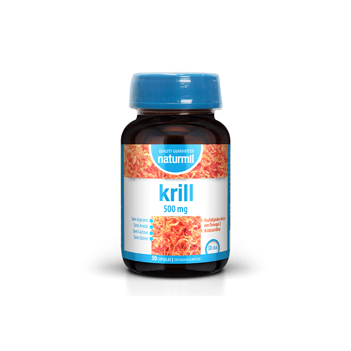 Krill 500 mg Suplemento Alimentar Naturmil Antioxidantes Ácidos Gordos Krill 500 mg Suplemento Alimentar Naturmil Antioxidantes Ácidos Gordos