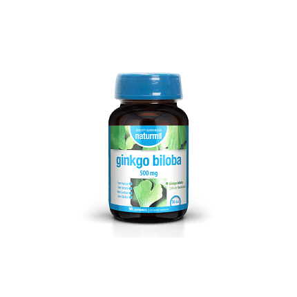Ginkgo Biloba 500 mg Suplemento Alimentar Naturmil Antioxidantes