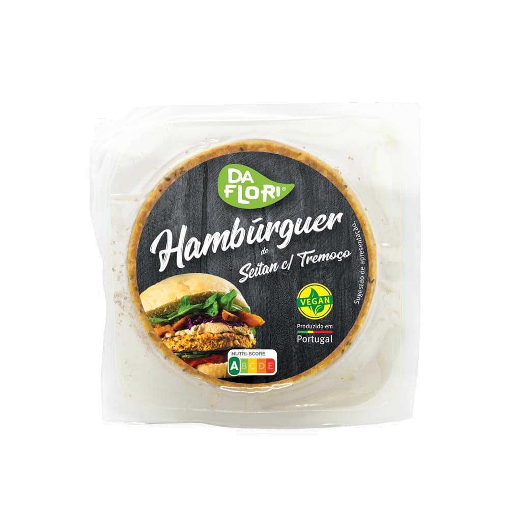 Hambúrguer Seitan com Tremoço Vegan Daflori Alimentação Hambúrguer Seitan com Tremoço Vegan Daflori Alimentação