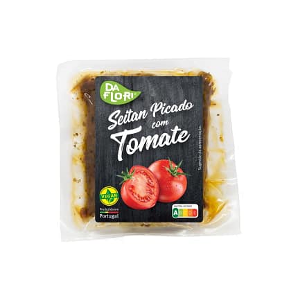 Seitan Picado com Tomate Natural Vegan Daflori Alimentação