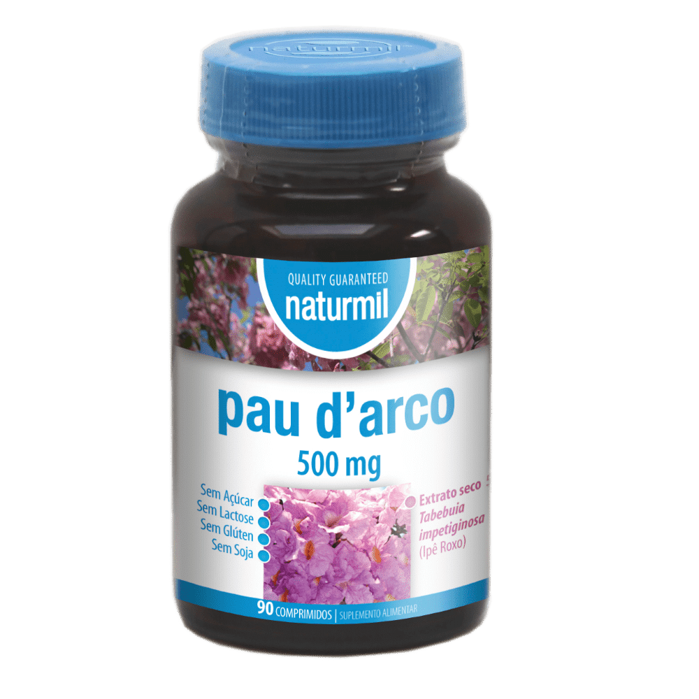 pau d_arco Pau d'Arco 500mg, suplemento alimentar sem açúcar, sem glúten, sem lactose, vegan