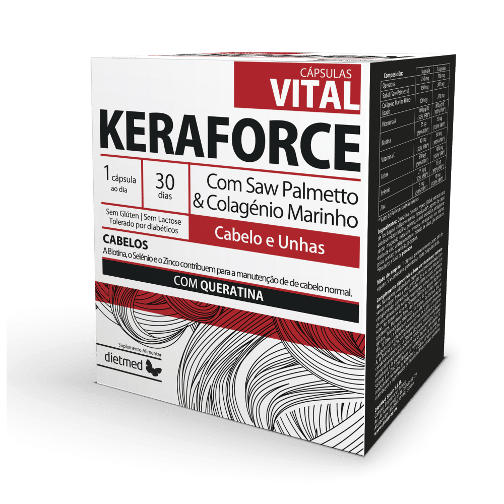 Keraforce Vital Keraforce Vital, suplemento alimentar sem glúten, sem lactose
