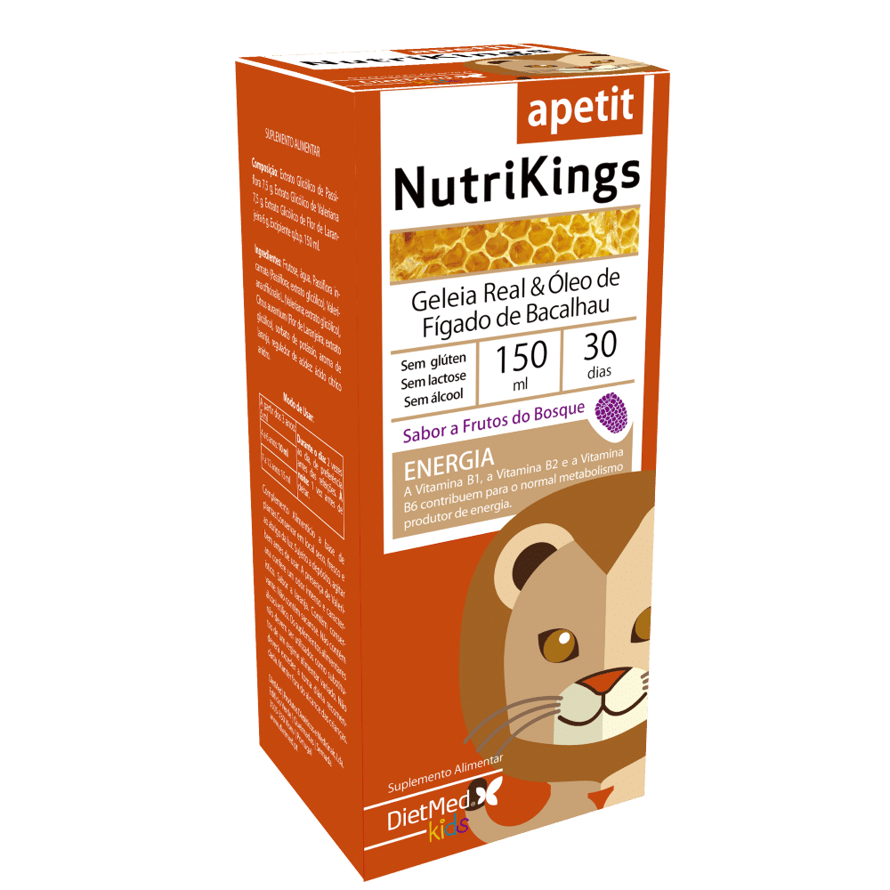 Nutrikings Apetit NutriKings Apetit, suplemento alimentar sem álcool, sem glúten, sem lactose