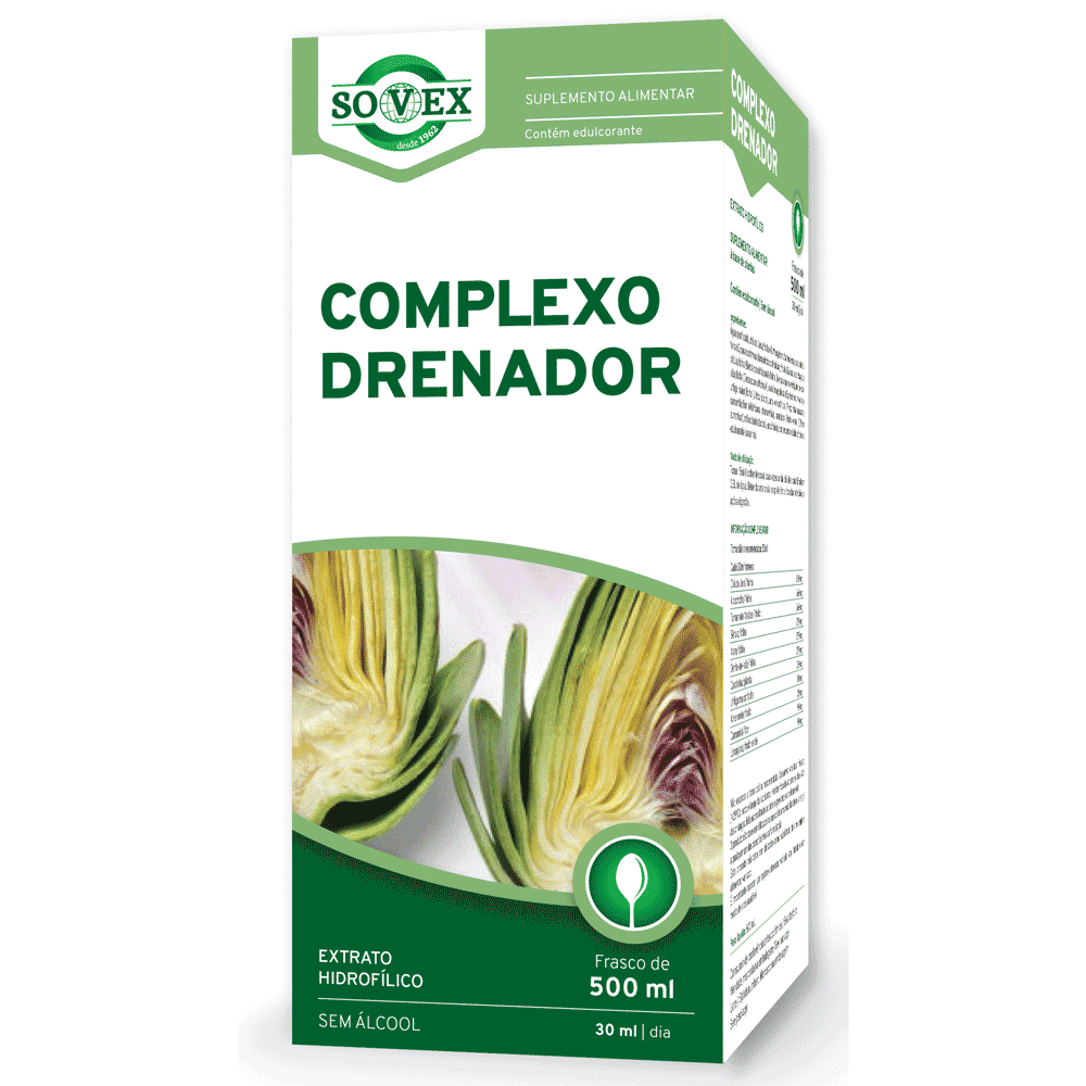 COMPLEXO-DRENADOR-suplemento-sovex Complexo Drenador, suplemento alimentar sem glúten, sem lactose