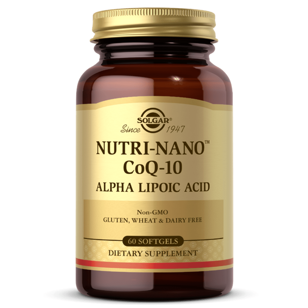 Nutri-Nano CoQ-10 e Ácido Alfa-Lipóico Suplemento solgar Nutri-Nano CoQ-10 e Ácido Alfa-Lipóico Suplemento solgar