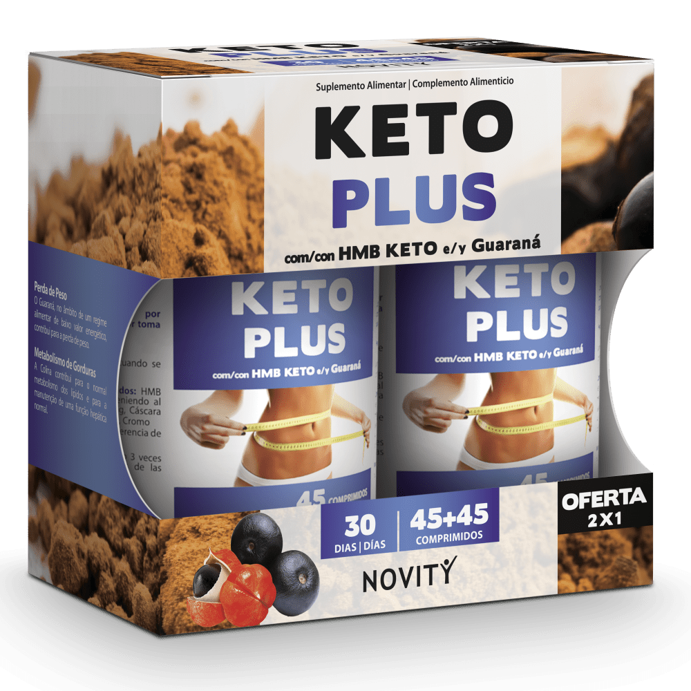 Keto Plus Keto Plus, suplemento alimentar sem açúcar, sem glúten, sem lactose