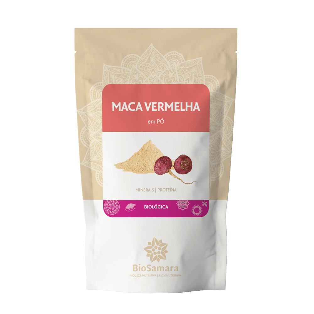 maca vermelha po bio biosamara Maca Vermelha em Pó, biológico