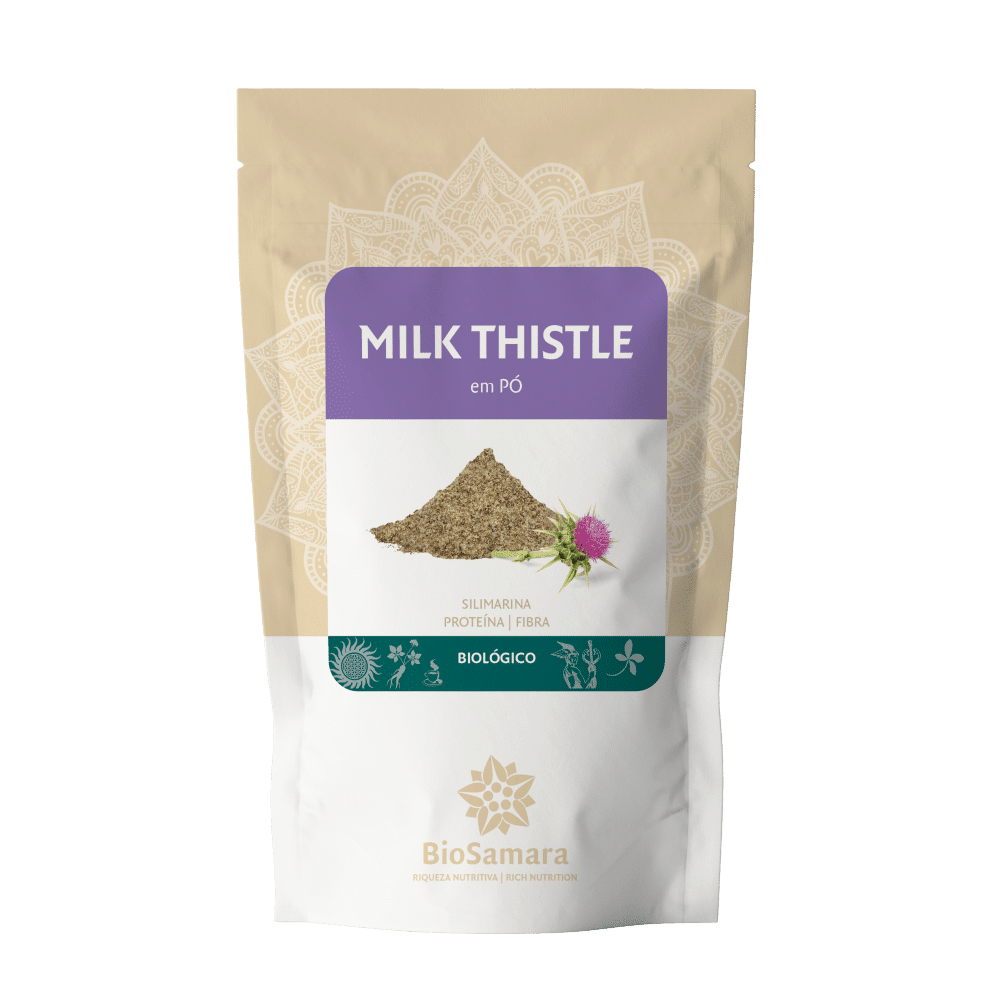 milk thistle po bio biosamara Milk Thistle em Pó, biológico