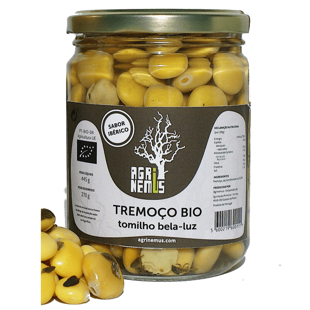 tremoco tomilho 270g agrinemus Tremoço Bio Tomilho, vegan
