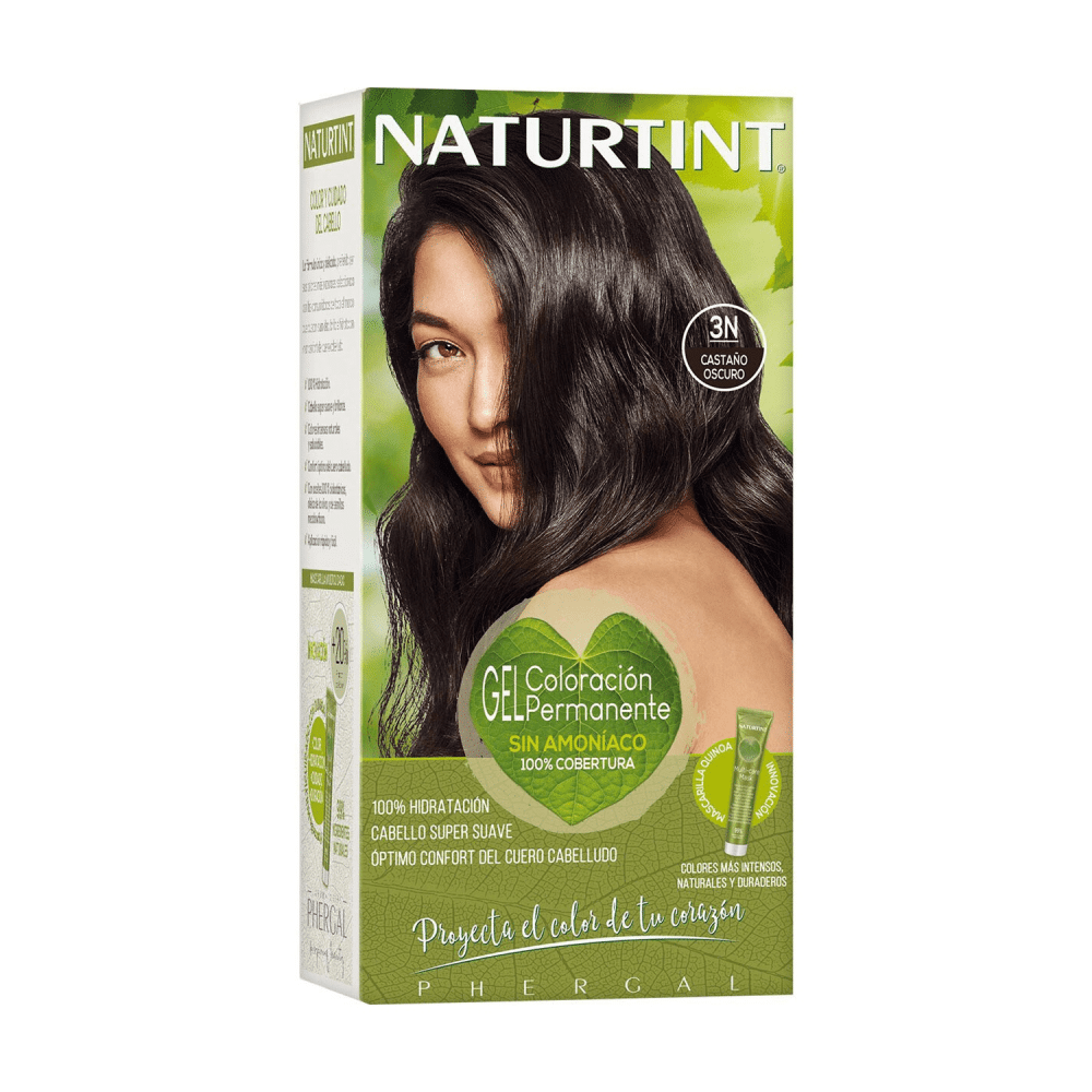 Gel Coloração Permanente Castanho Escuro 3N, vegan