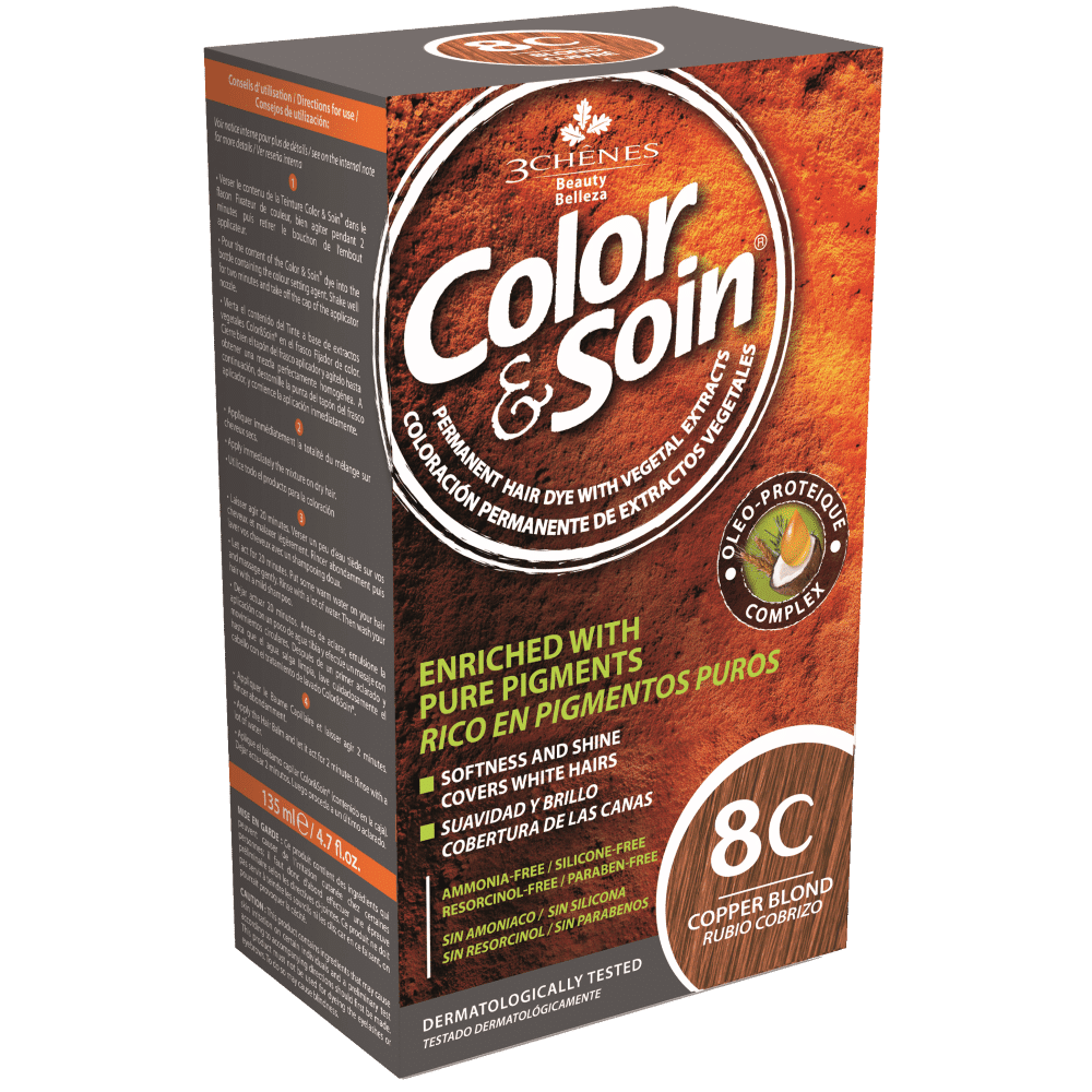 tinta permanente 8c color e soin Loiro Acobreado 8C