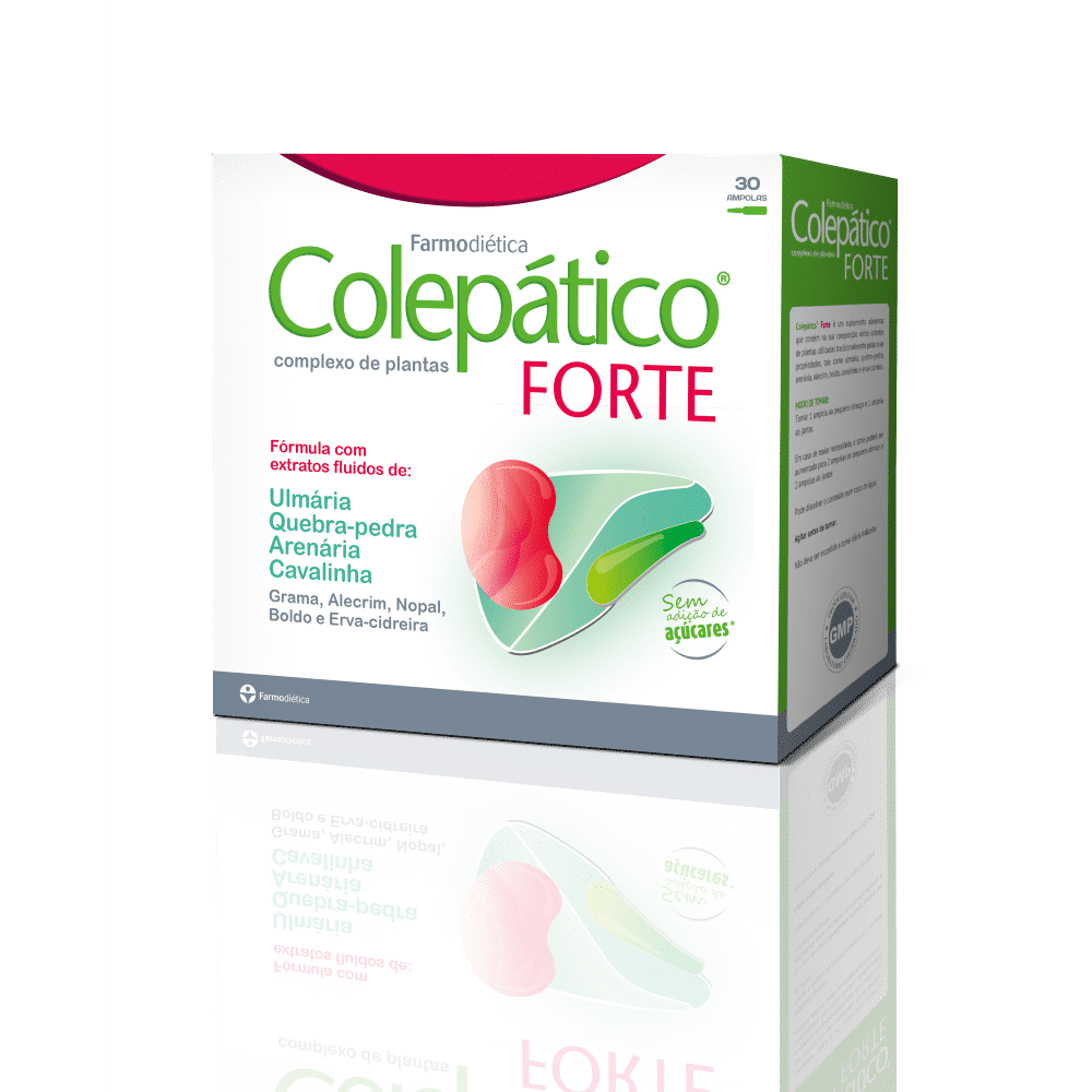 3D-Colepatico 30Amp farmodietica Colepático Forte, suplemento alimentar