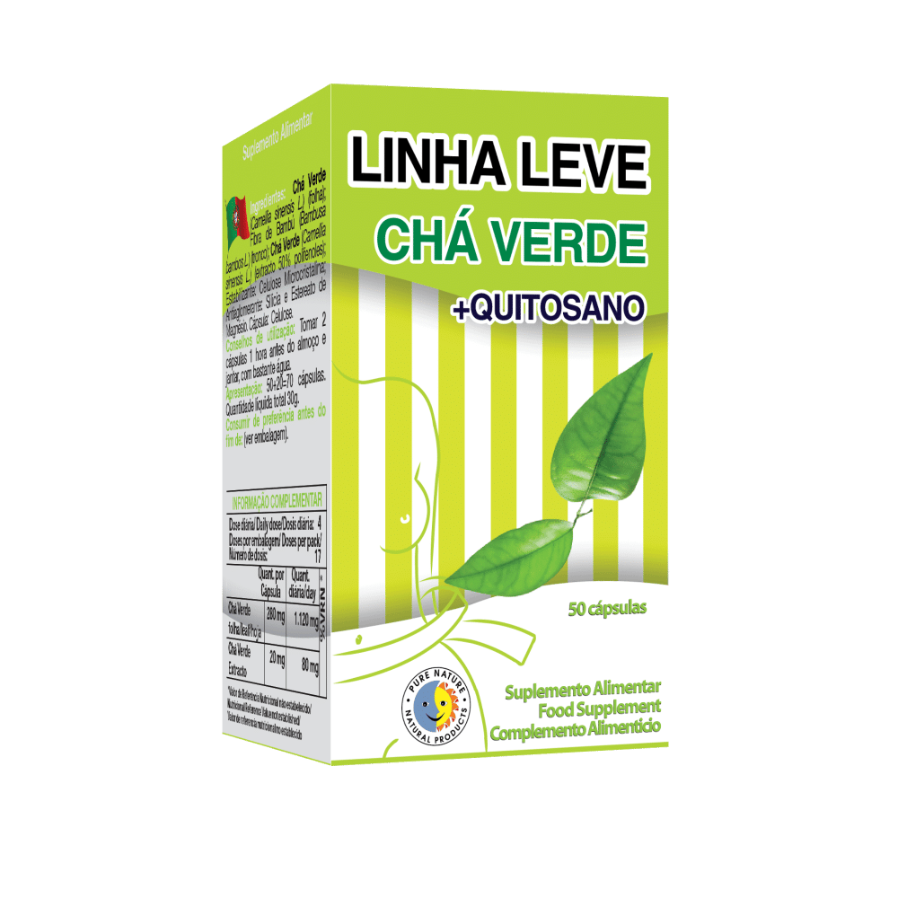 linha leve chá verde + quitosano Linha Leve Chá Verde + Quitosano, suplemento alimentar