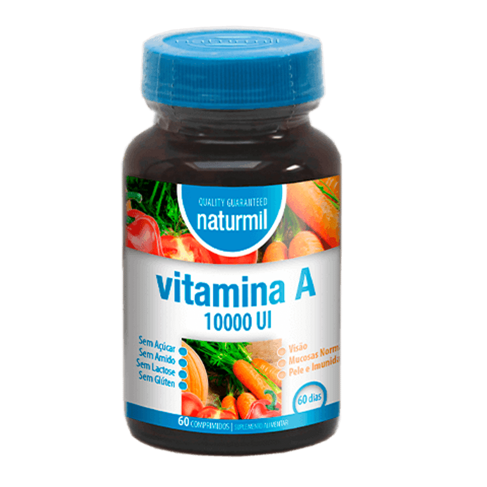 vitamina a 10000ui Vitamina A 10000UI, suplemento alimentar sem açúcar, sem glúten, sem lactose, sem soja