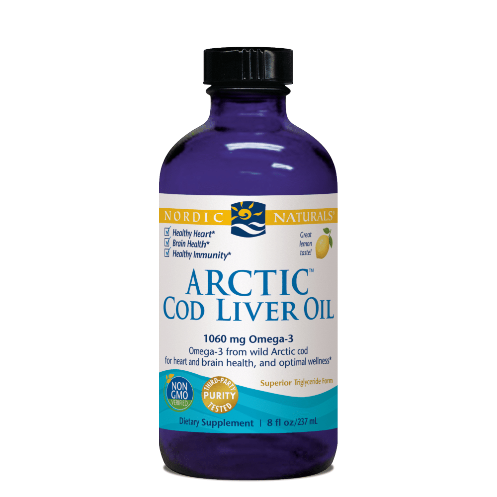 ARCTIC - COD LIVER OIL ( 237 ml ) Artic-D Cod Liver Oil, suplemento alimentar sem glúten