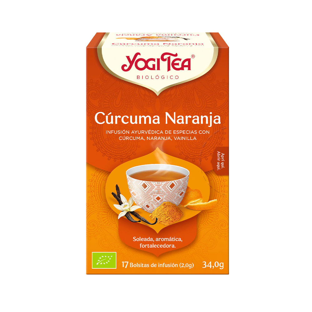 Curcuma Laranja Infusão Curcuma Laranja, biológico, sem glúten, vegan