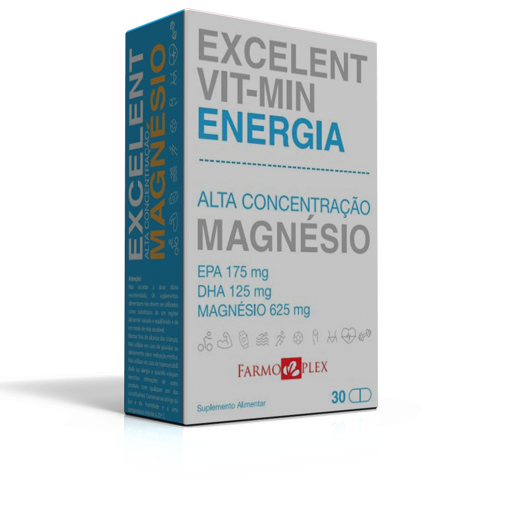 EXCELENT VITMIN CAPS 3D Excelent Vit-Min Energy, suplemento alimentar