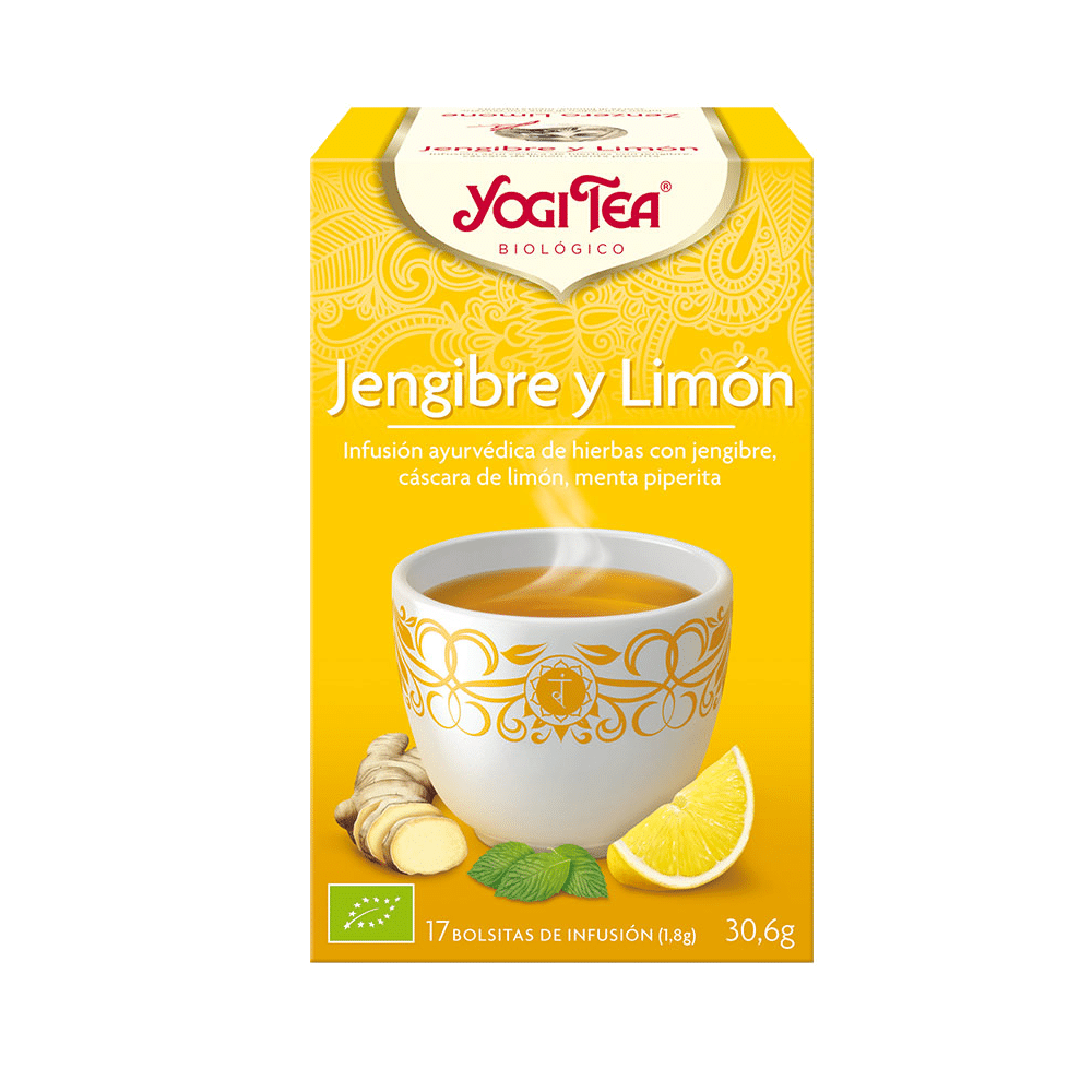 Ginger Limao Infusão Gengibre e Limão, biológico, sem glúten, vegan