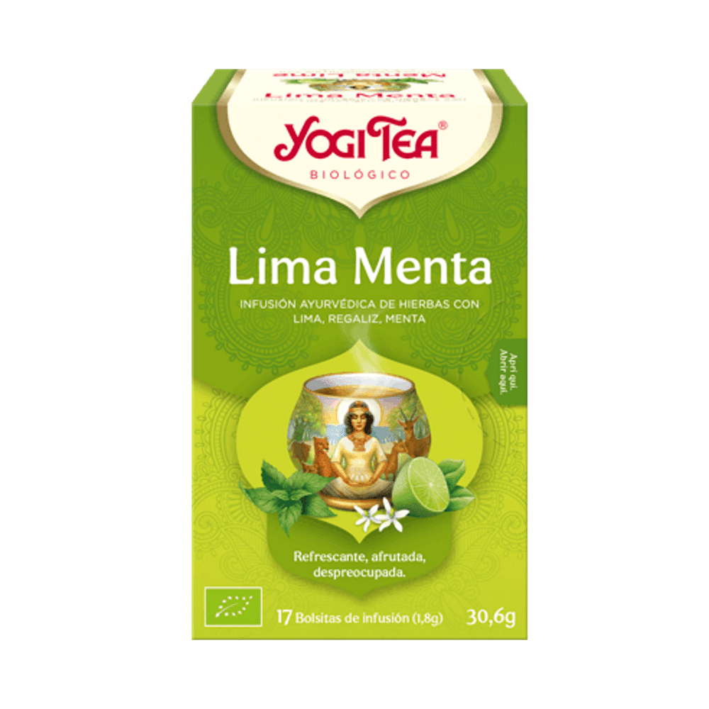 Infusão Menta Lima Infusão Lima e Menta, biológica, sem glúten, vegan
