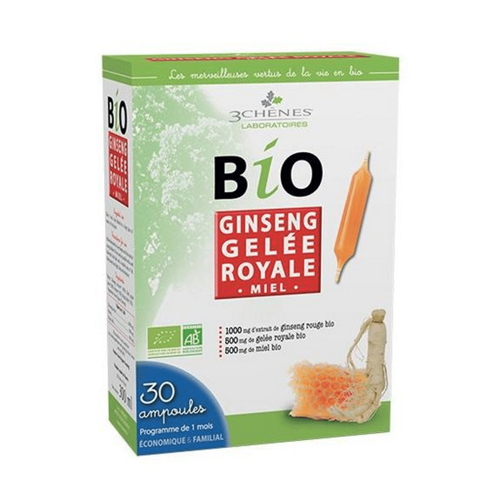 bio ginseng gelée royale miel Ginseng + Geleia Real Bio