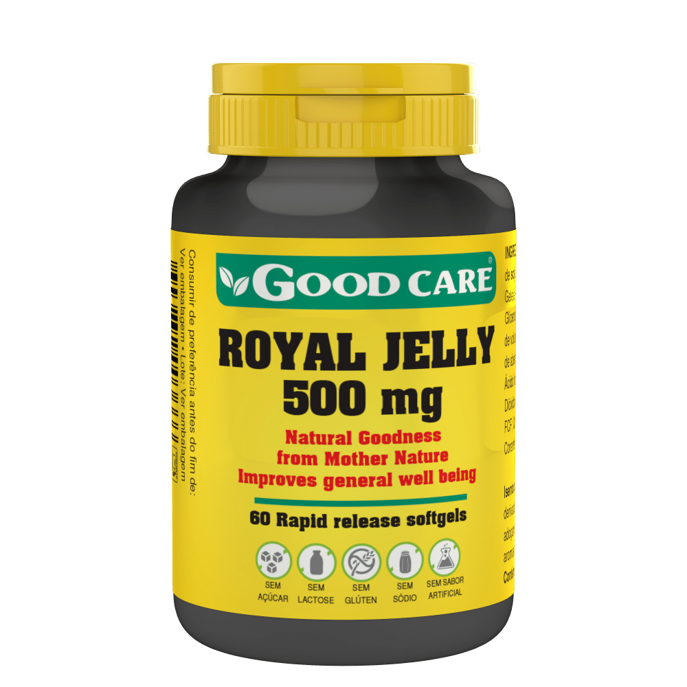 royal jelly Royal Jelly, suplemento alimentar sem açúcar, sem glúten, sem lactose