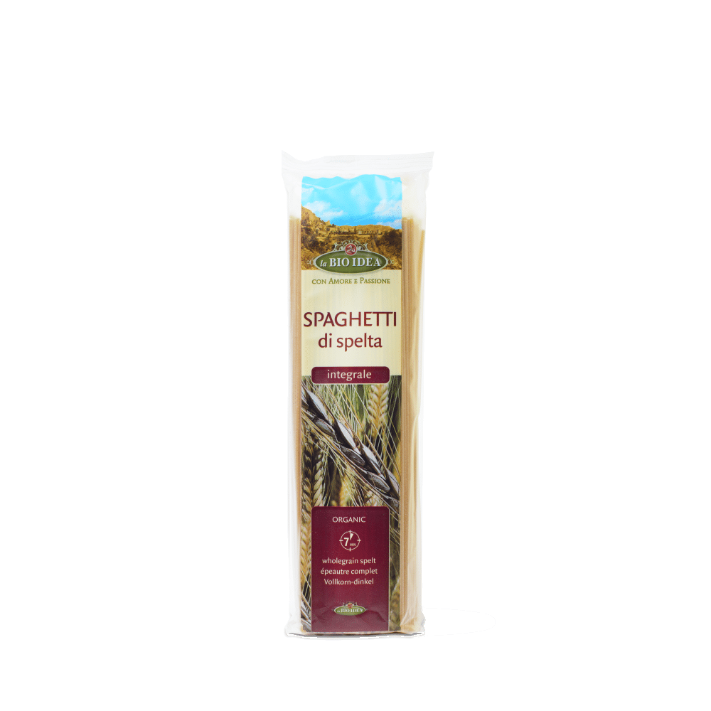 Esparguete 100% Espelta Int. BIO 500g Esparguete 100% Espelta Integral, biológico