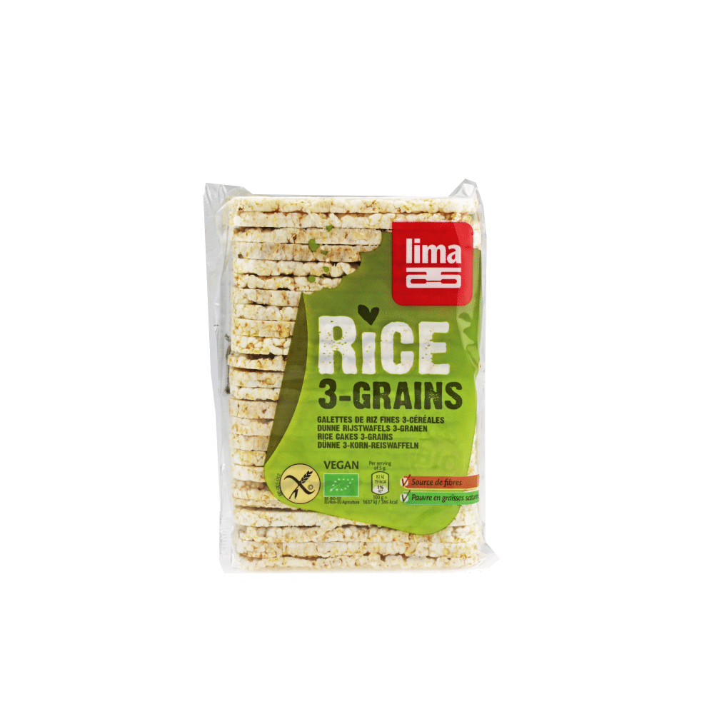 Galetes 3 Cereais SGlute FinasBIO LIMA 130g Galetes 3 Cereais, bioológicas