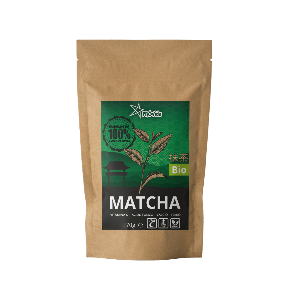 Matcha BIO Próvida 70g Matcha, biológico, sem glúten, vegan