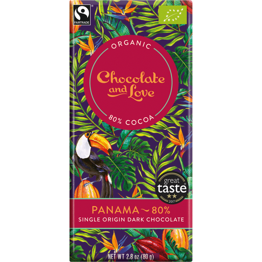 Chocolate Vegan Panama 80% cacau Bio 80gr Chocolate Vegan Panama 80% Cacau