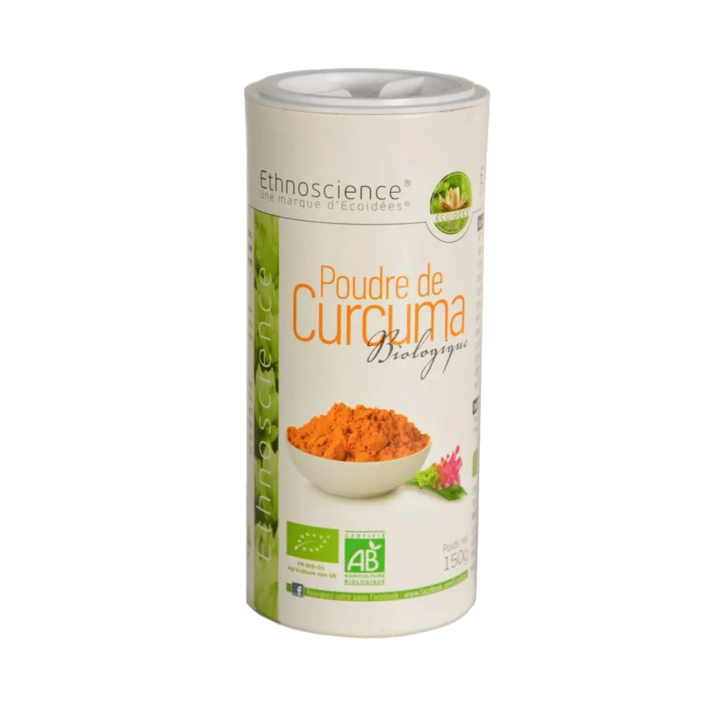 Curcuma Bio 150 grs com Pulvilhador Curcuma em Pó Doseador, biológica
