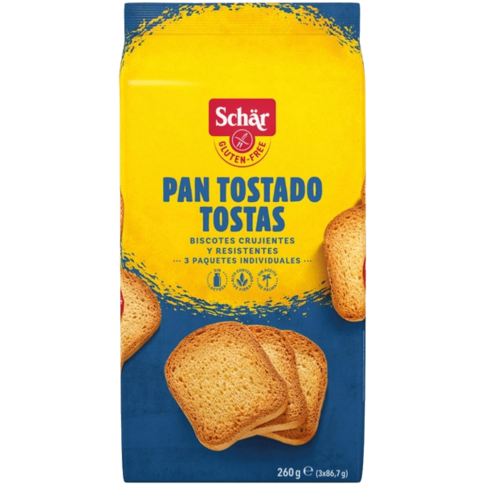 Tostas pão tostado SG 260g Schar Tostas sem Glúten