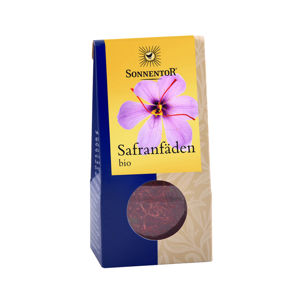 Açafão (Filamentos) Bio 0,5g Sonnentor Açafrão - Filamentos, agricultura biológica