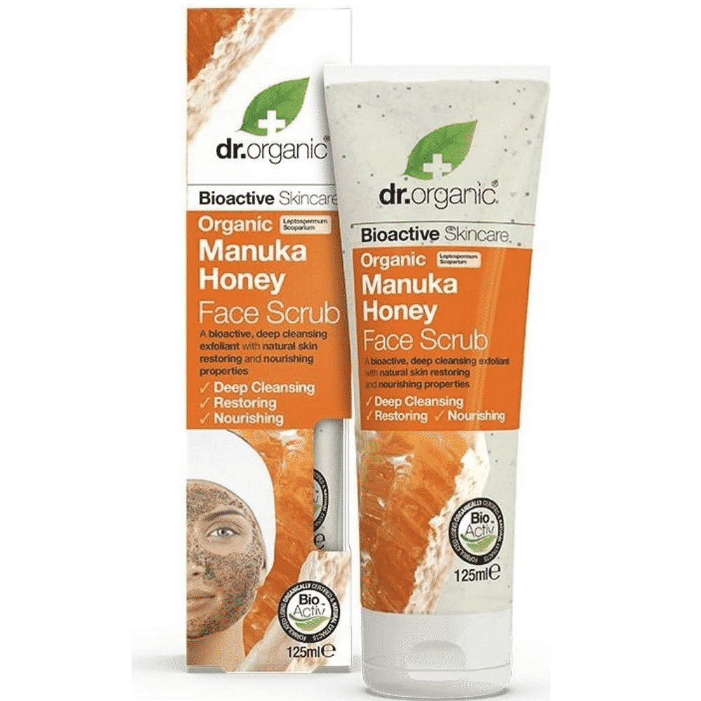 Exfoliante Facial Mel Manuka Dr Organic 125ml Esfoliante Facial Mel Manuka, com ingredientes biológicos