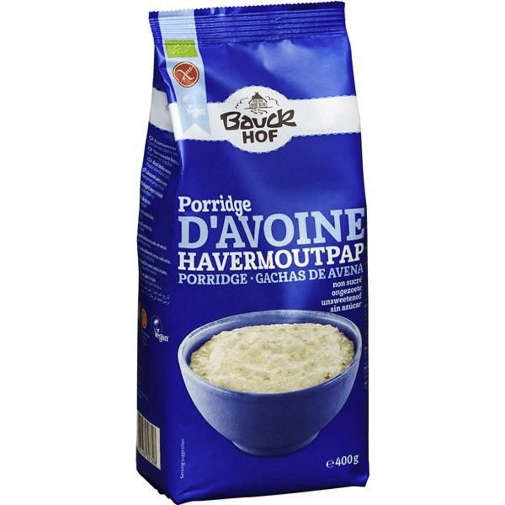 Flocos de Aveia Papa Bio SG 400 grs BH Flocos de Aveia para Papa, com ingredientes biológicos, sem glúten, vegan