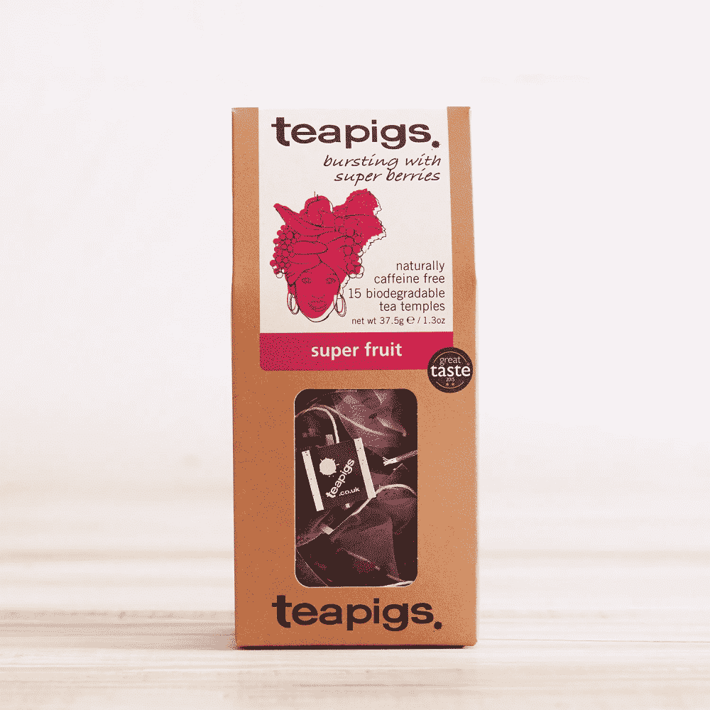 Infusão super fruit 15 saquetas teapigs Infusão Super Fruit, vegan