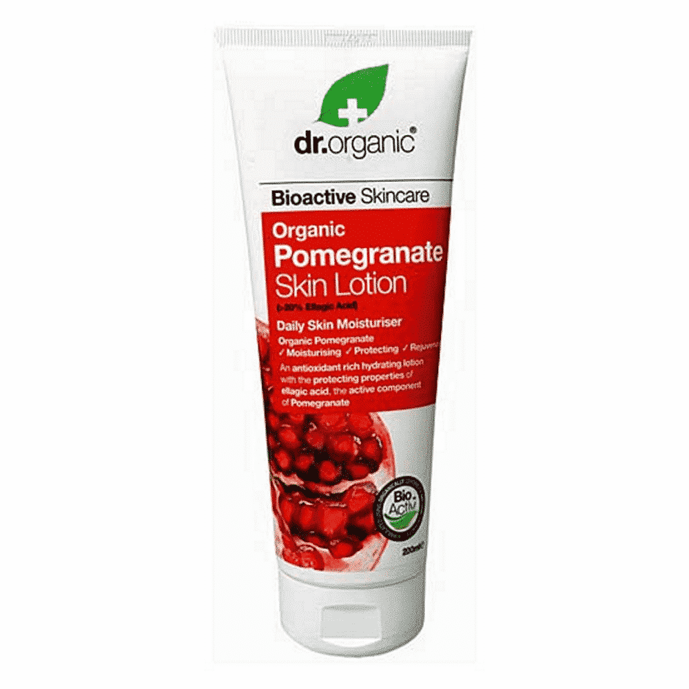 Loção Roma Bio Dr. Organic 200ml Loção Corporal Romã, com ingredientes biológicos