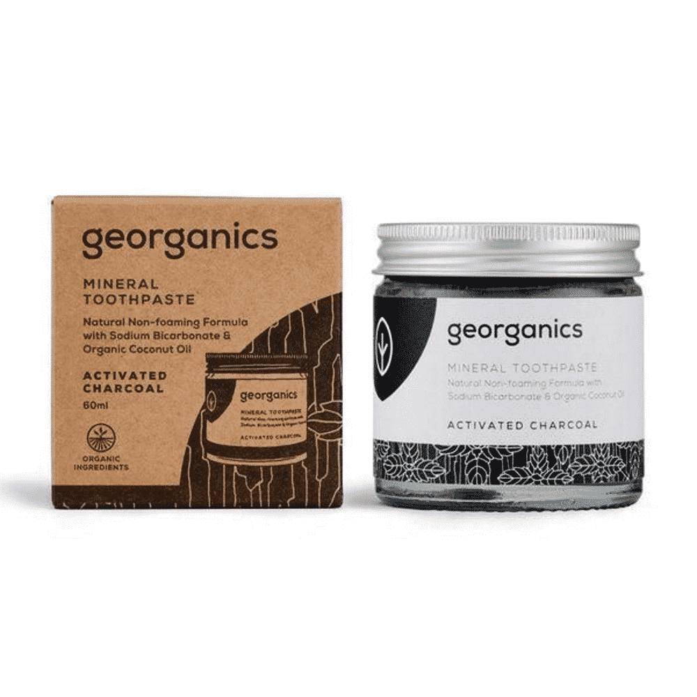 Pasta de Dentes Carvão Ativa 60ml Georganics Pasta de Dentes Carvão Ativado
