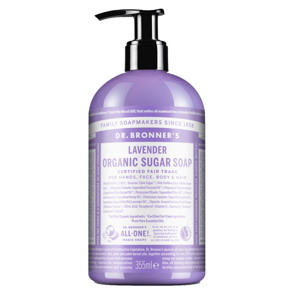 Sabonete Bio Shikakai Alfazema 355ml Dr Bronners Sabonete de Açúcar (Shikakai) Alfazema, com ingredientes biológicos, vegan