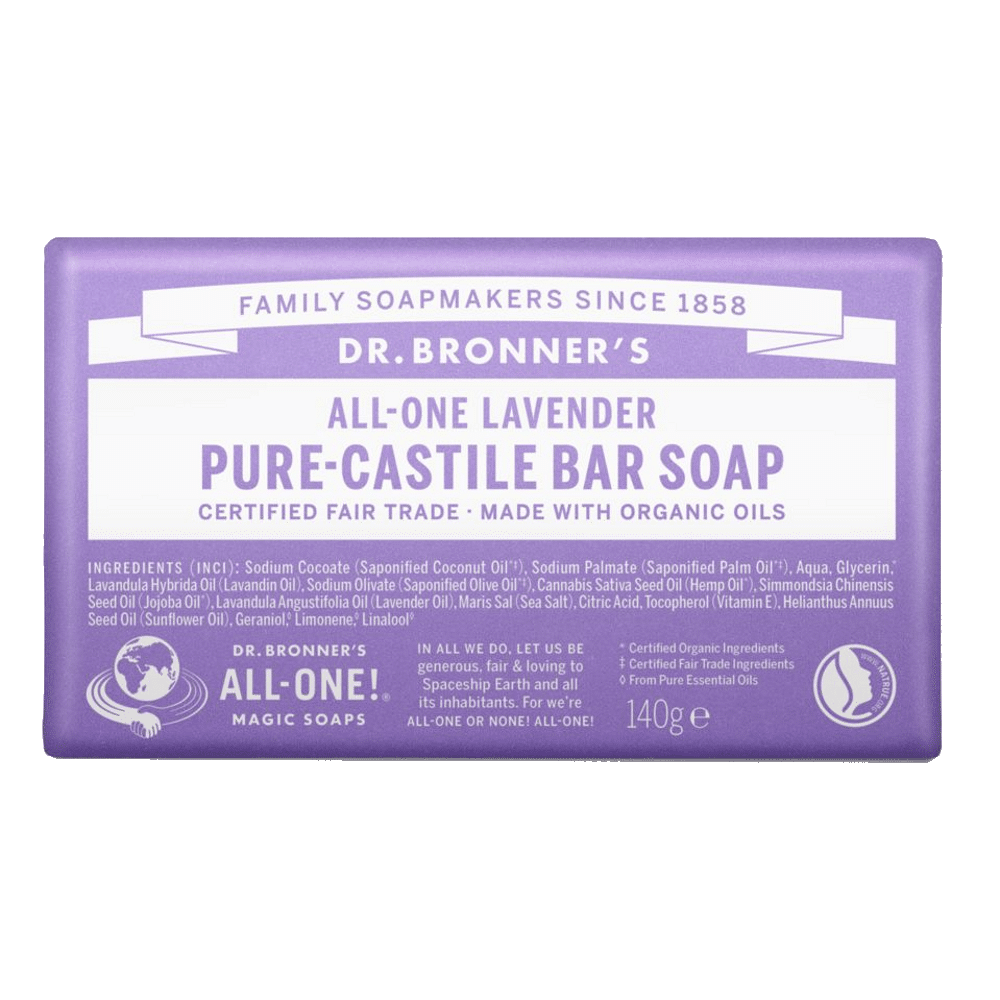 Sabonete Lavanda Dr Bronners Sabonete Alfazema, com ingredientes biológicos, vegan
