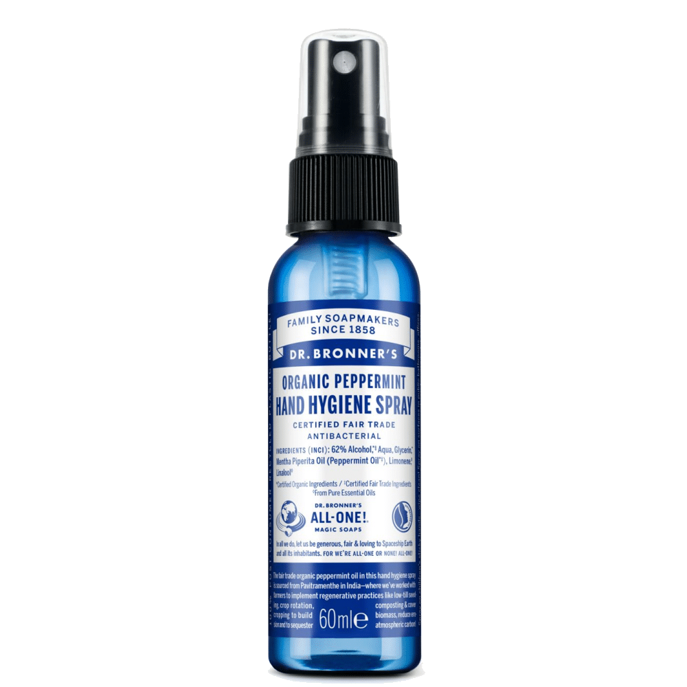 Spray Higienizador de Mãos Hortelã-Pimenta, biológico, vegan