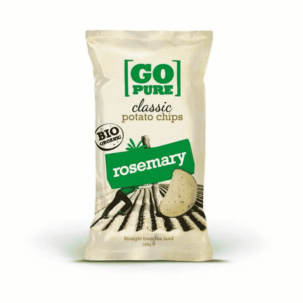 Batatas Fritas Bio Alecrim 125gr Batatas Fritas com Alecrim, com ingredientes biológicos